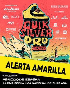 Alerta Amarilla para el Quiksilver Pro 2025